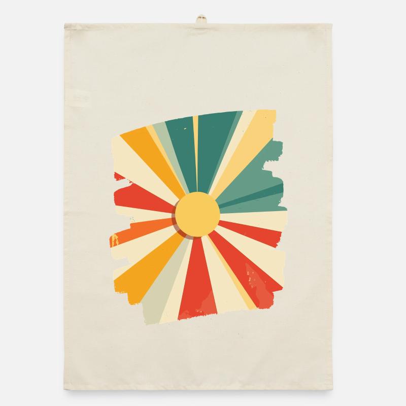 Summer Sun Sunset Organic dish towel