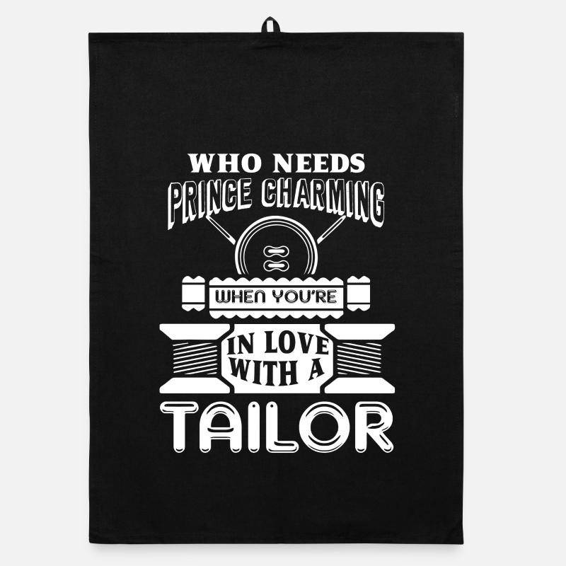 Tailor In Love With A Tailor Organic dish towel