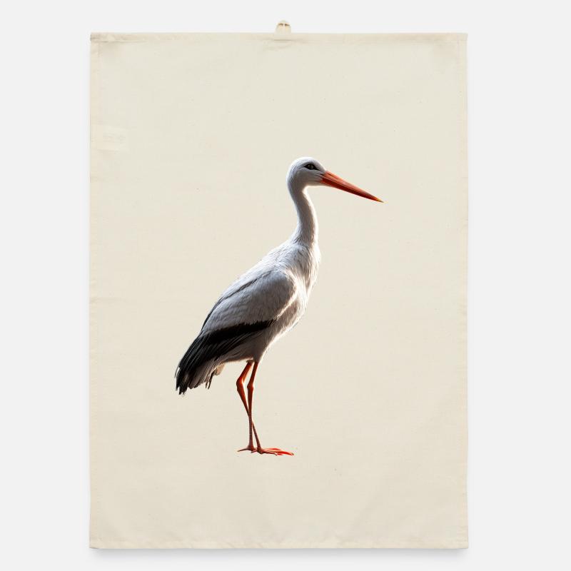 Stork Lover White Stork Giant Stork Storks Storks Organic dish towel