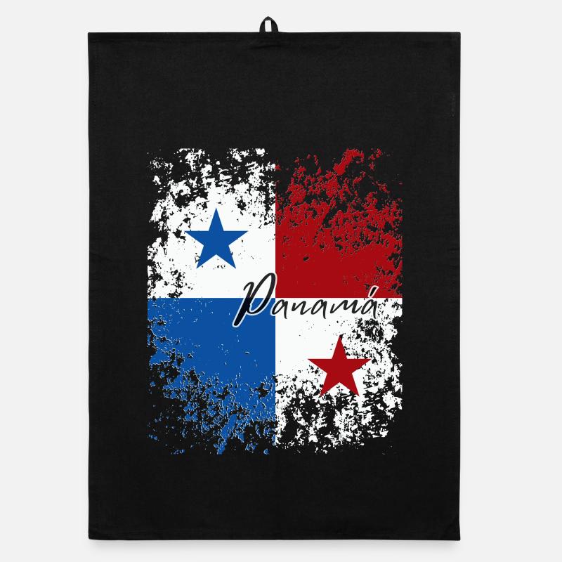 Fierté panaméenne, drapeau panaméen Torchon bio