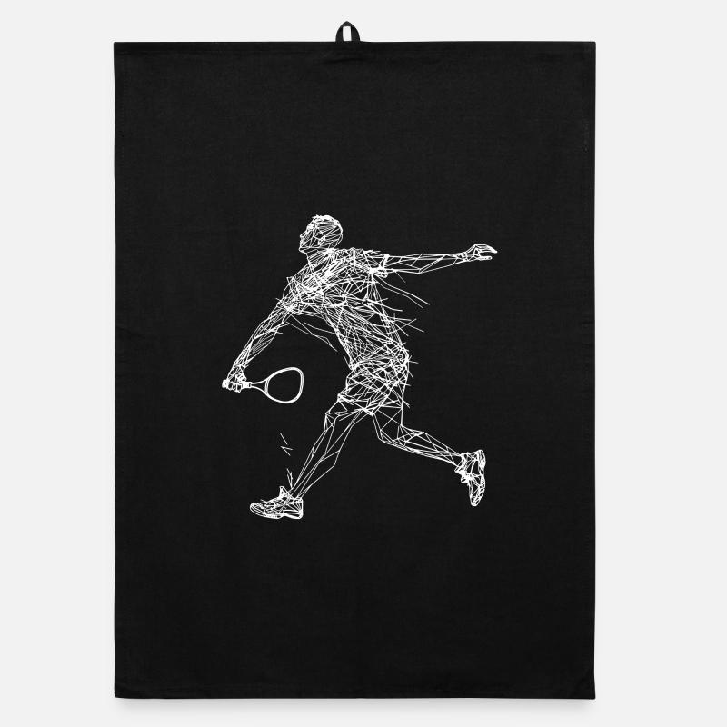 Dessin de badminton Torchon bio