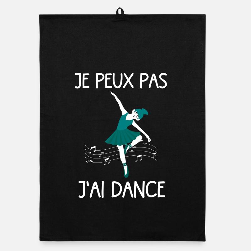 I can't I dance fun gift idea Organic dish towel