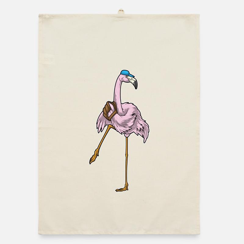 Flamingo Baseball Gant de baseball Torchon bio
