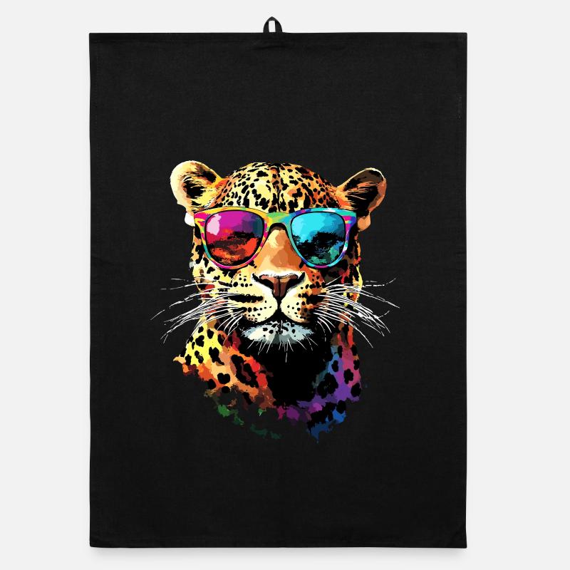 Leopard Panther Big Cat Cat Panther Leopard Organic dish towel