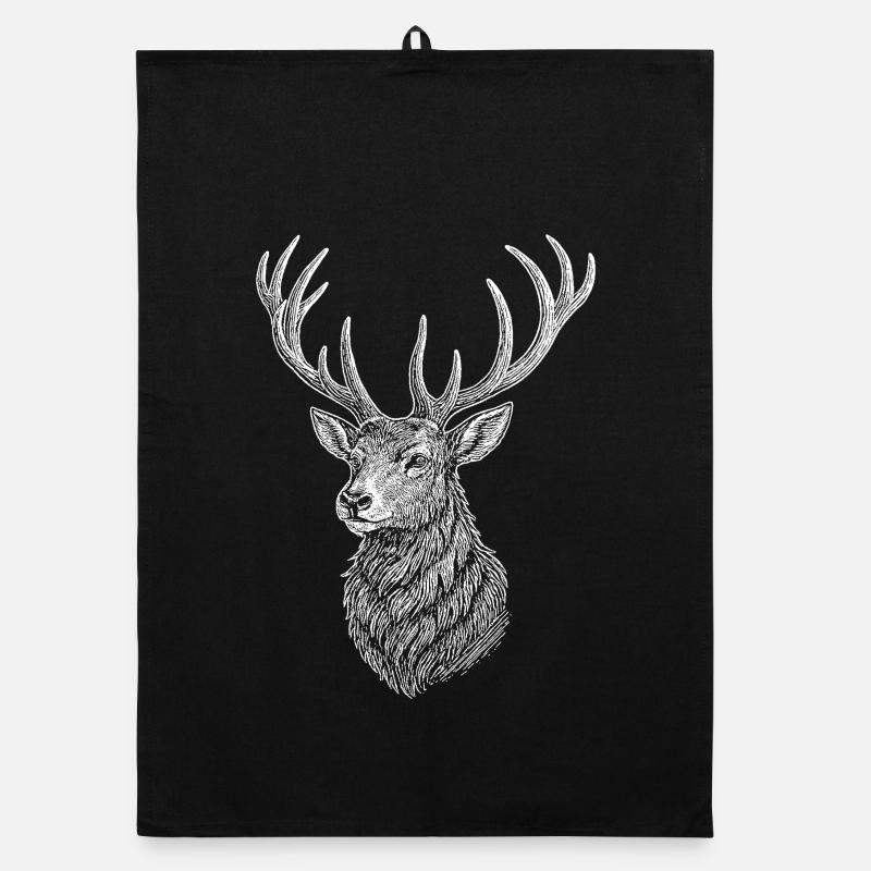 Deer Organic dish towel
