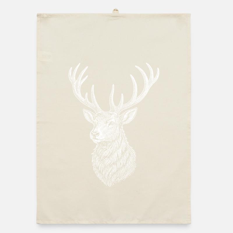 Deer Organic dish towel