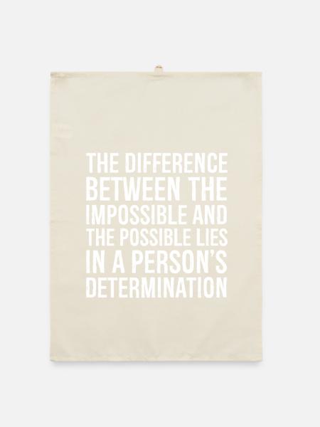 the difference between the impossible and the - Organic dish towel - nature - Front