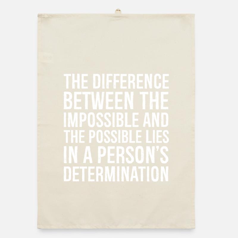 the difference between the impossible and the Organic dish towel