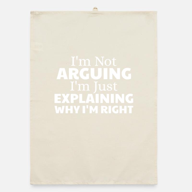 Je ne discute pas, j’explique simplement pourquoi j’ai raison Torchon bio