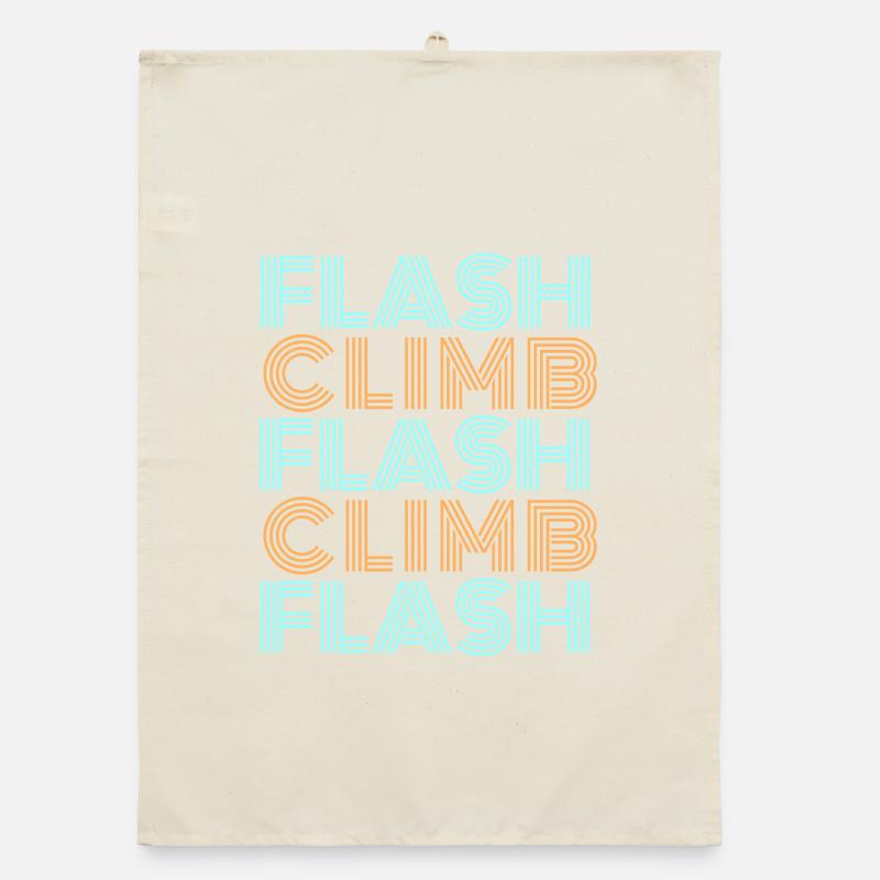 Escalade éclair escalade Bouldering Style Font Torchon bio