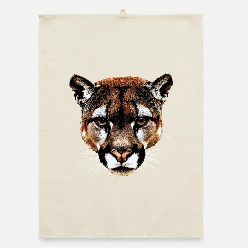 Panthère léopard gros chat mignon gros chat chats Torchon bio