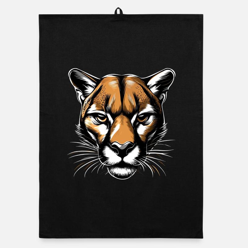 Panthère léopard gros chat mignon gros chat chats Torchon bio
