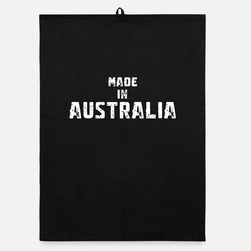 Made In Australia - Organic Geschirrtuch - Schwarz