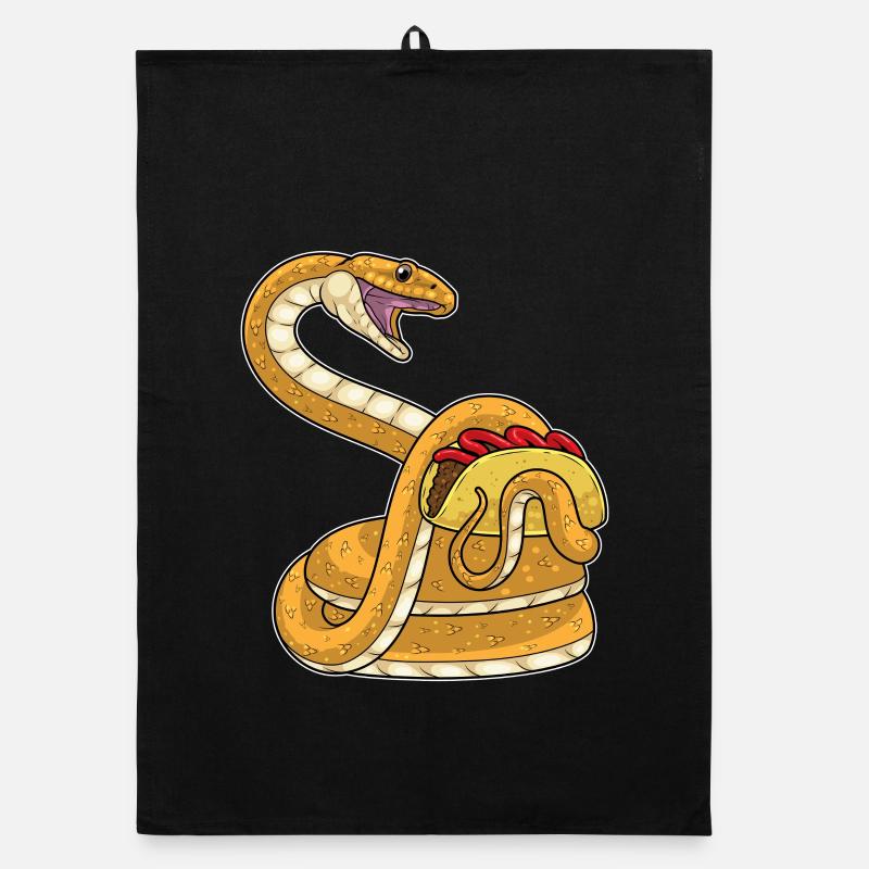 Snake Taco Organic dish towel