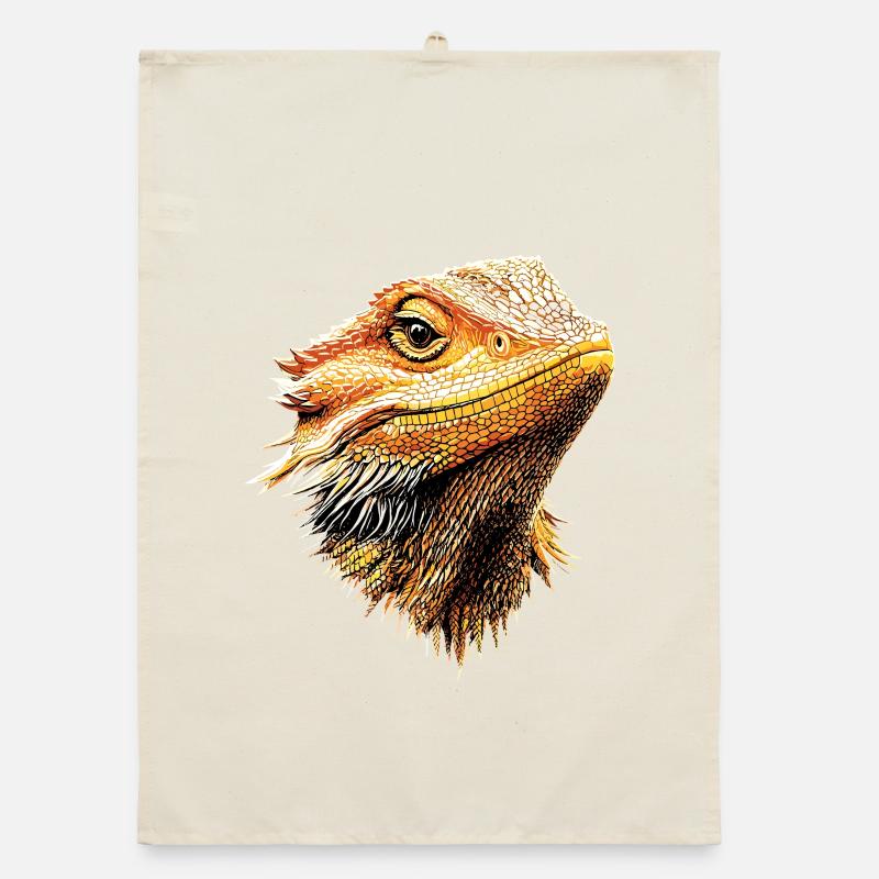 Bartagame Echse Bearded Dragon Süße Bartagamen Organic Geschirrtuch