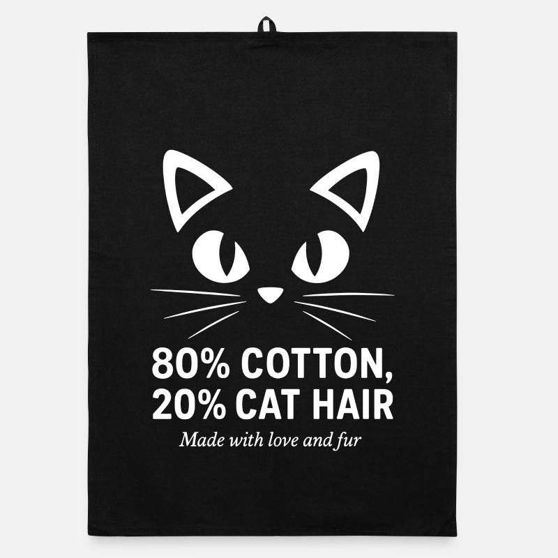 Poils de chat inclus Torchon bio