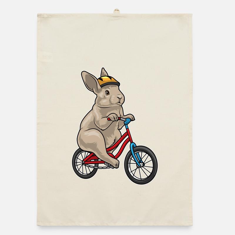 Rabbit Bike Organic dish towel
