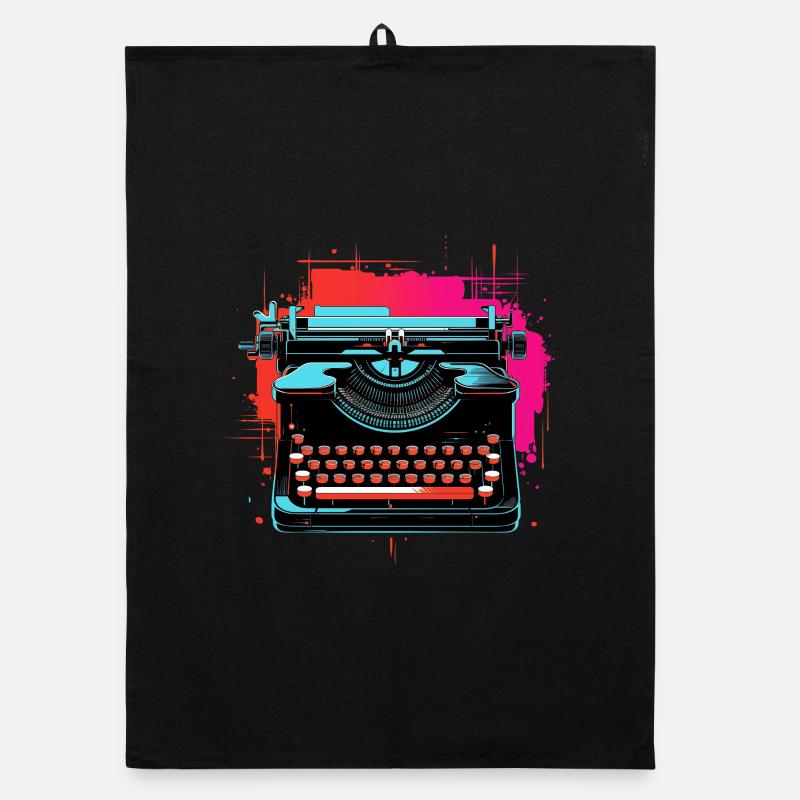 Machine à écrire Retrowave Torchon bio