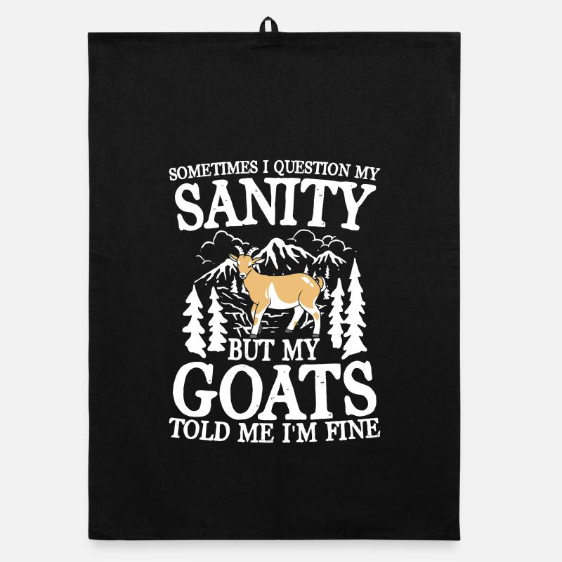 Sometimes i question my sanity Organic Geschirrtuch