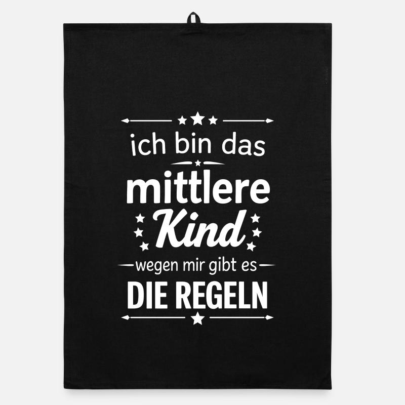 middle child because of me there are rules Organic dish towel