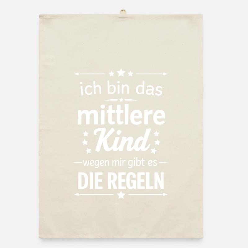 middle child because of me there are rules Organic dish towel