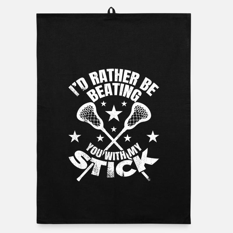 I'd Rather Be Beating You With My Stick Organic Geschirrtuch