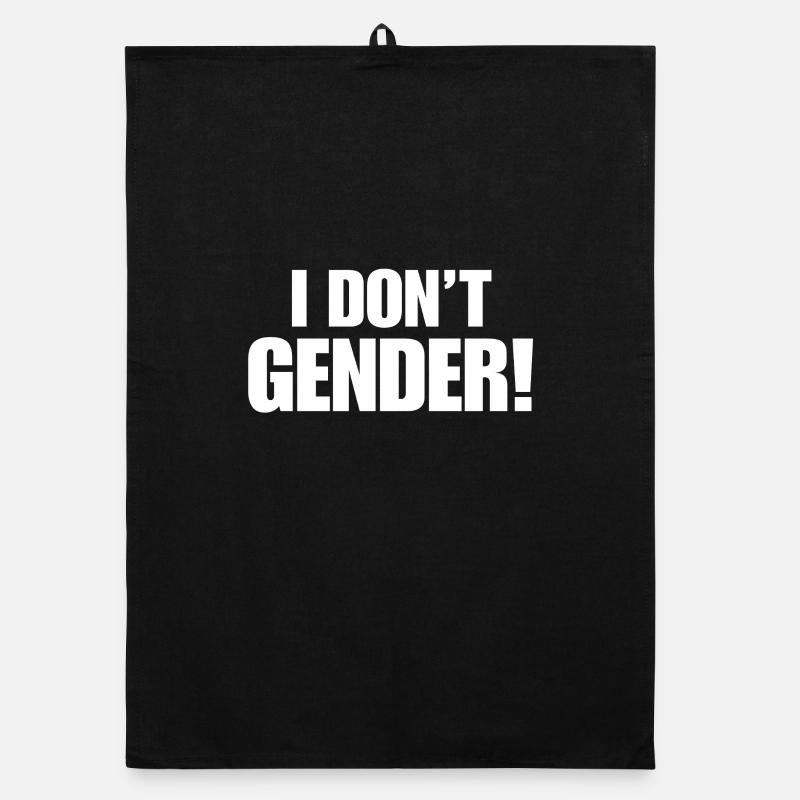 anti gendern Organic Geschirrtuch