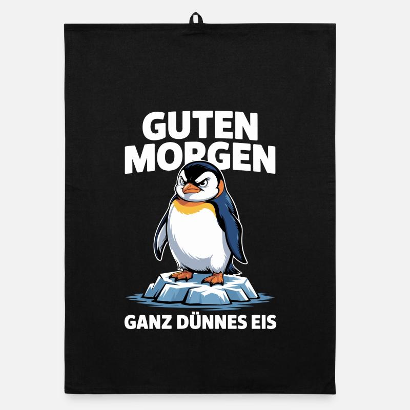 Good morning? Very thin ! Funny Penguin Organic dish towel