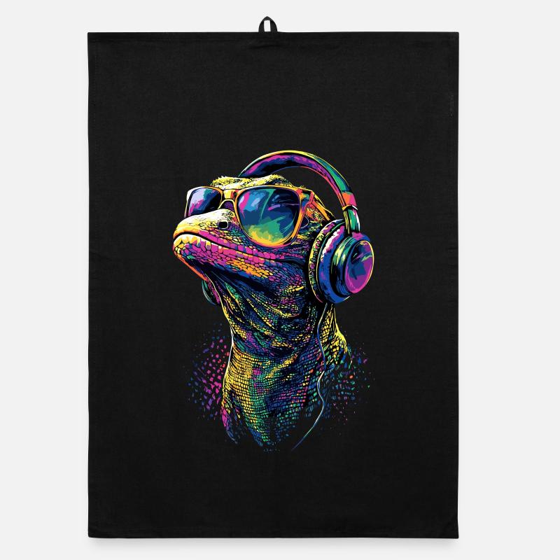 Waran Echse Reptil Komodowaran Bindenwaran Lizard Organic Geschirrtuch