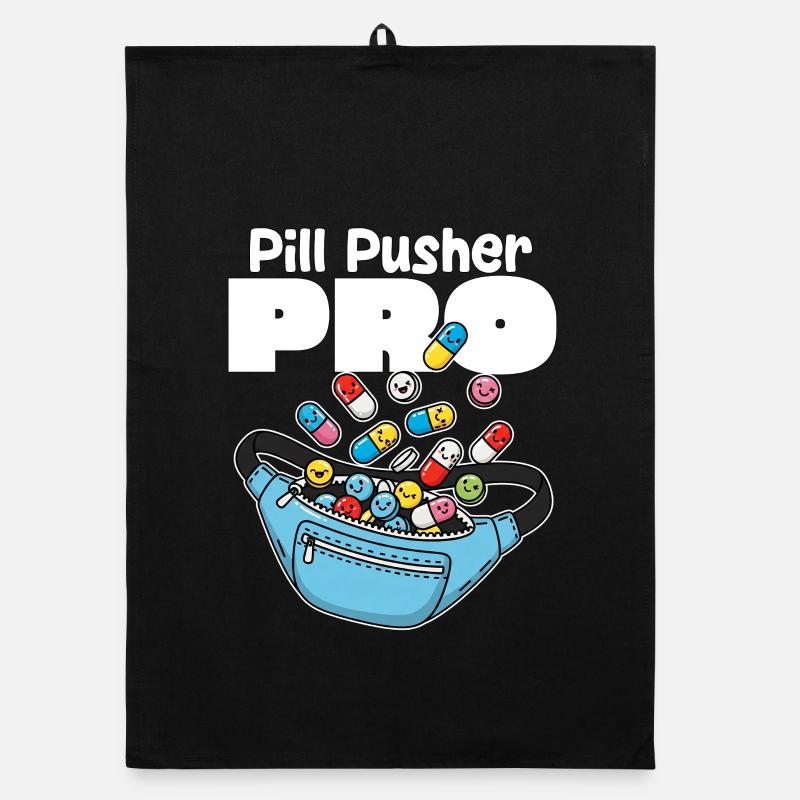 PILL PUSHER PRO - KRANKENSCHWESTER GESCHENK Organic Geschirrtuch