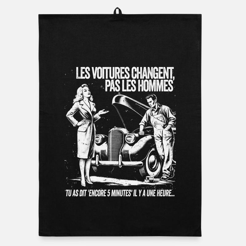 Voitures Changent Pas Les Hommes Torchon bio
