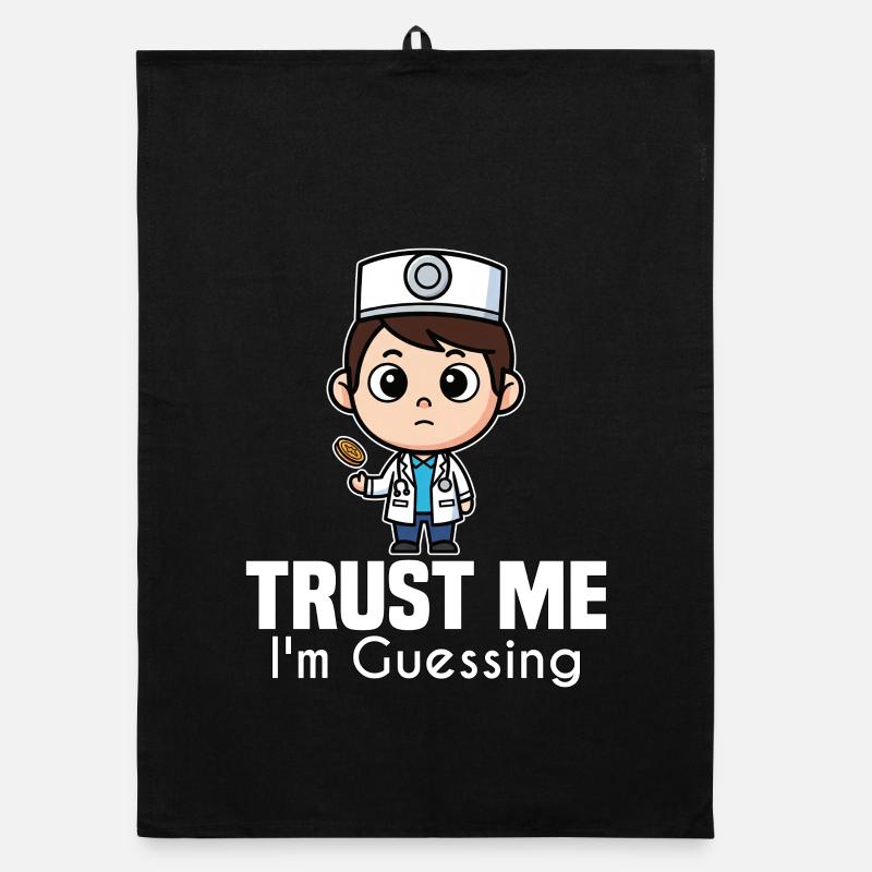 GLAUBEN SIE MIR, ICH RATE - DOKTOR GESCHENK Organic Geschirrtuch