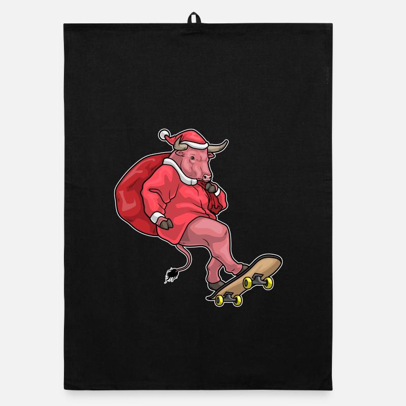 Planche à roulettes de Noël Taurus Torchon bio