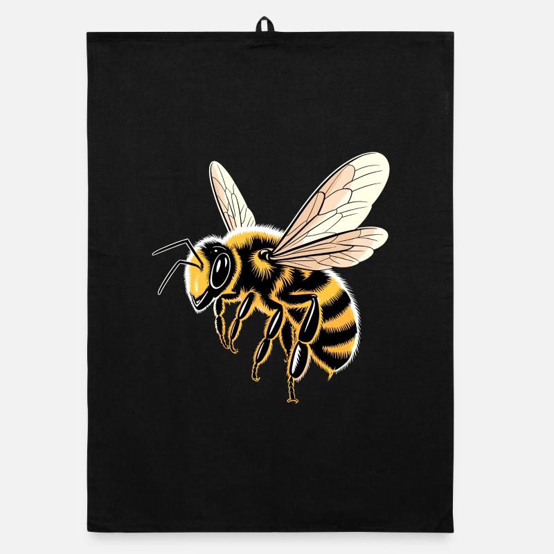 bees beekeeper honey beekeeper bees cute bee Organic dish towel