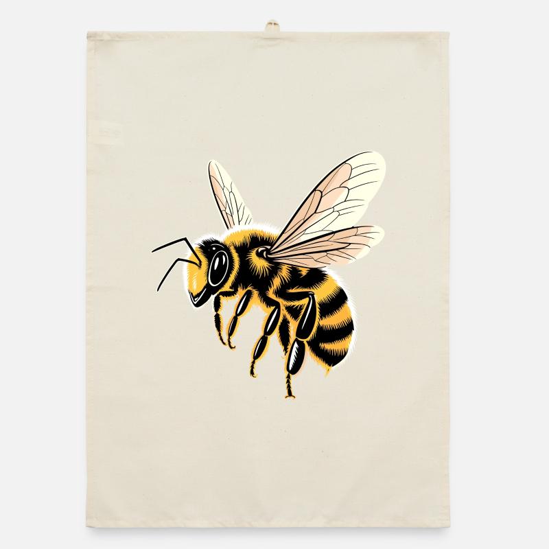 bees beekeeper honey beekeeper bees cute bee Organic dish towel