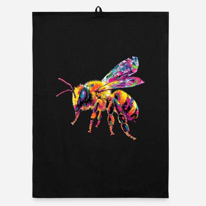 bees beekeeper honey beekeeper bees cute bee Organic dish towel