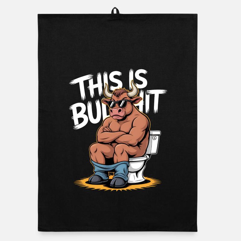 This Is Bullshit Toilet Edition Organic dish towel