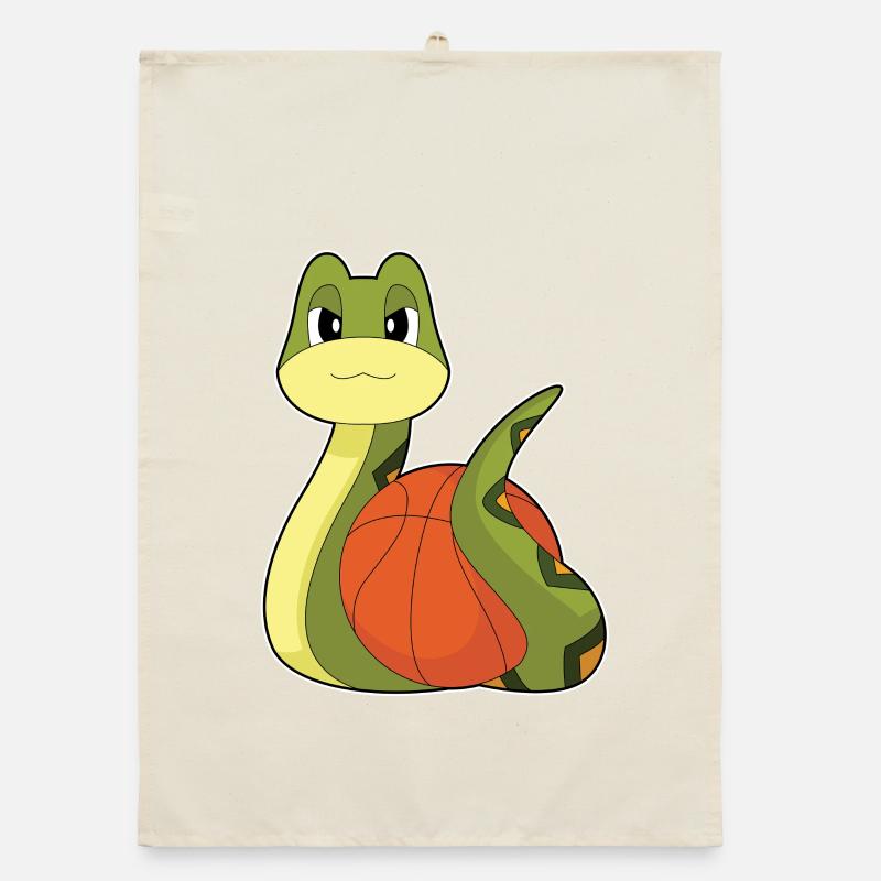 Serpent Basketteur Basketteur Torchon bio