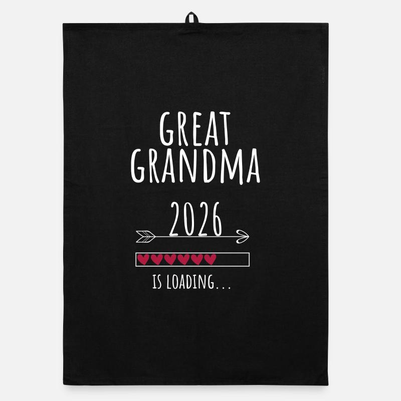 Annonce de grossesse Arrière-future grand-mère Torchon bio