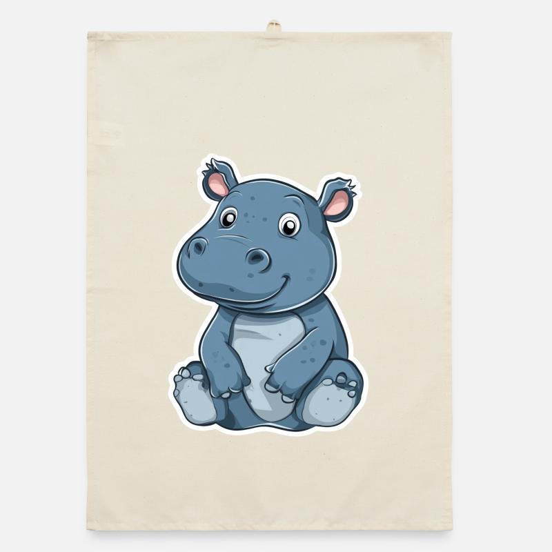 Nilpferd Organic Geschirrtuch