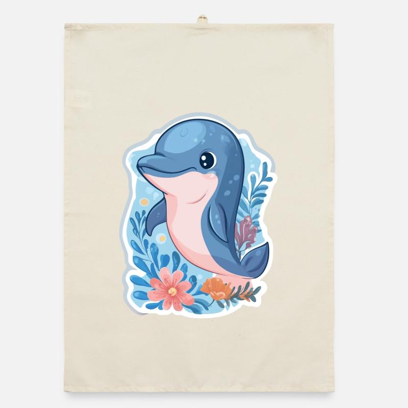 Dolphin Organic dish towel