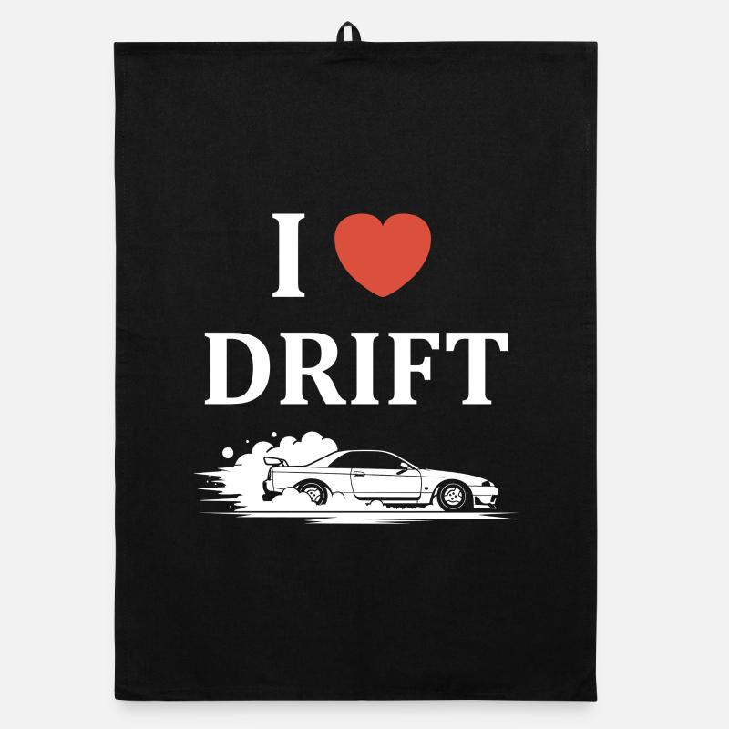 Leidenschaftliches Drift-Car-Design Organic Geschirrtuch