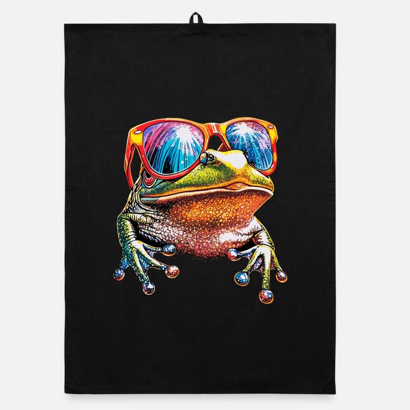 Frog Little Toad Tree Frog Frog Prince Frogs Organic dish towel