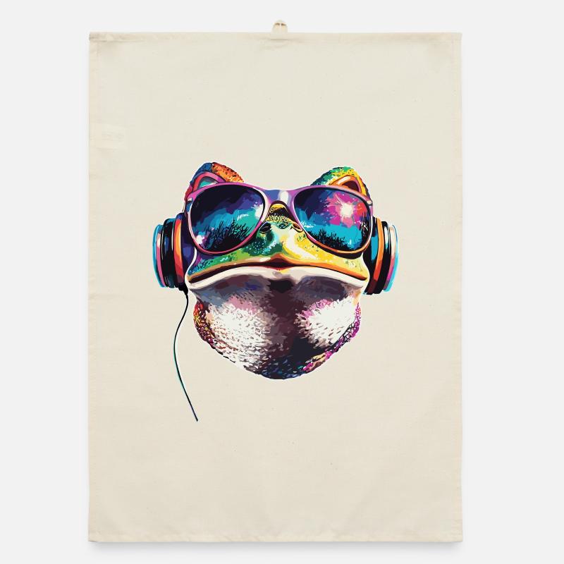 Frog Little Toad Tree Frog Frog Prince Frogs Organic dish towel