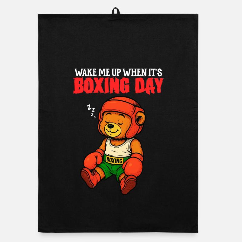 Wake Me Up When it's Boxing Day - Humour Boxe Torchon bio