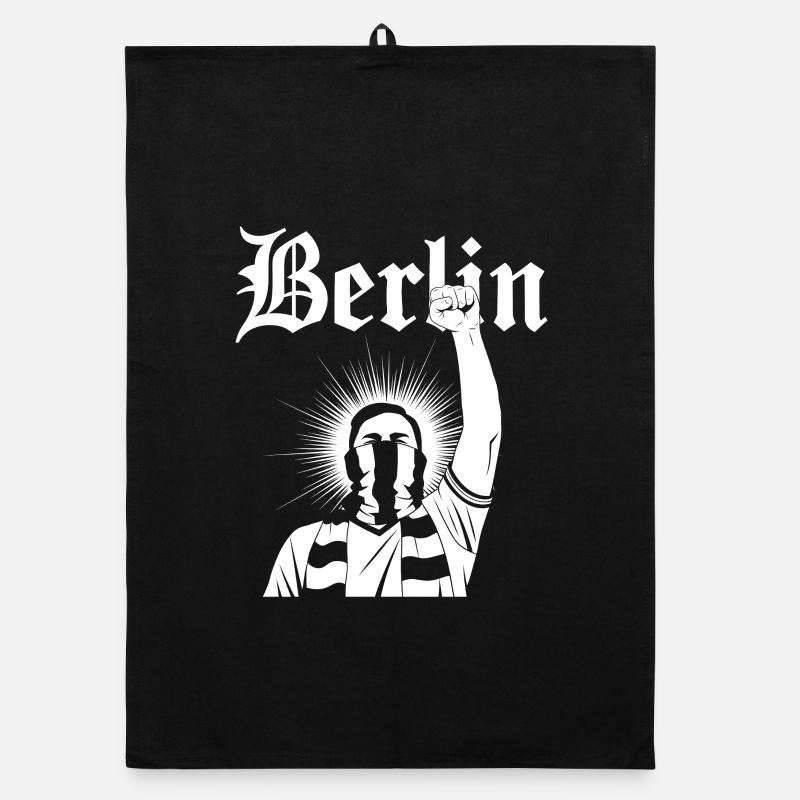 Berlin Resurrection Graphic Art Organic dish towel