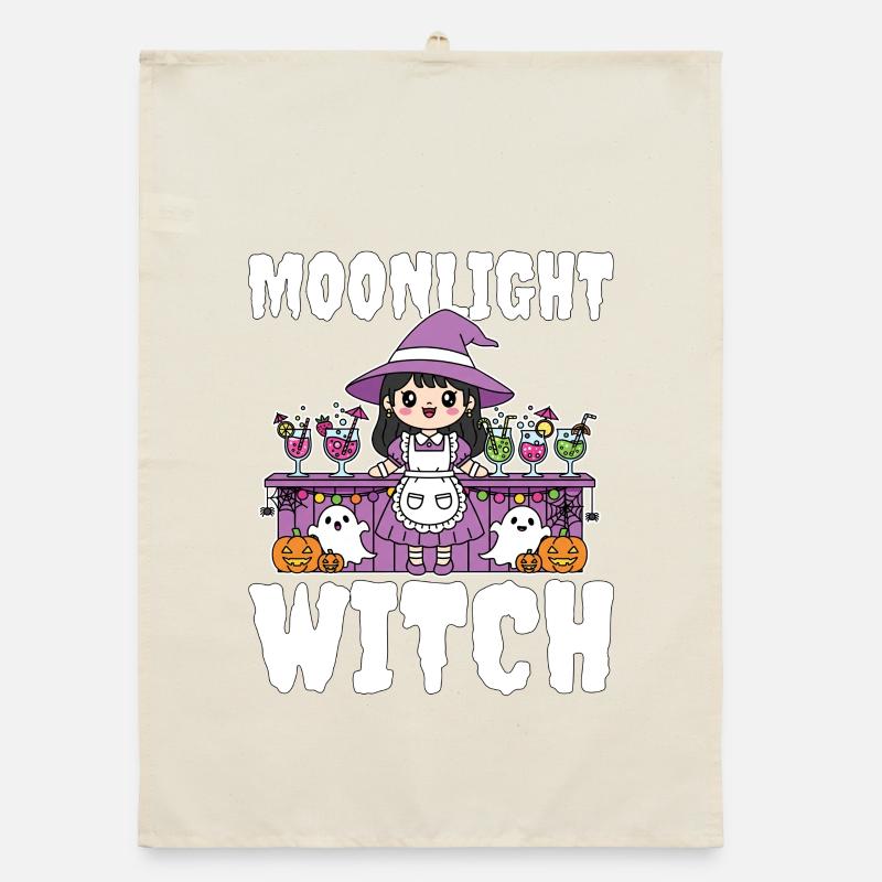 MOONLIGHT WITCH - WITCH HALLOWEEN Organic Geschirrtuch