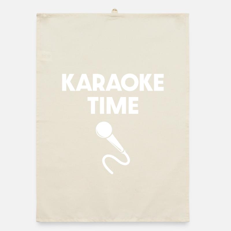Karaoke Time Organic dish towel