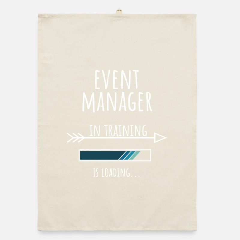 Event Manager Geschenk Beruf Ausbildung Organic Geschirrtuch