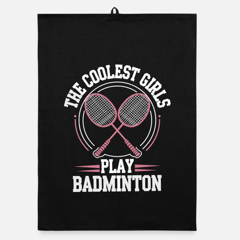 Conception de fille de badminton Torchon bio